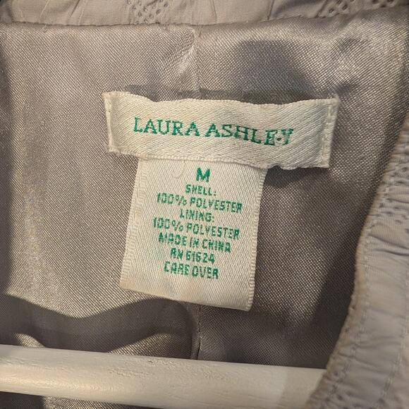 Laura Ashley Quilted Jacket Silver Grey Packable Lightweight Layer - Size M - Picture 6 of 6